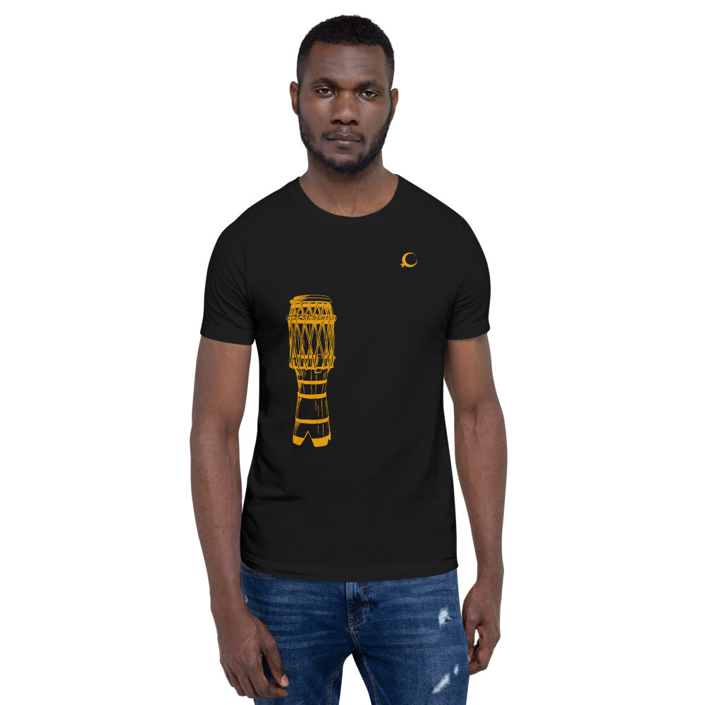 Short-Sleeve Unisex T-Shirt, Color: Black, Size: XS