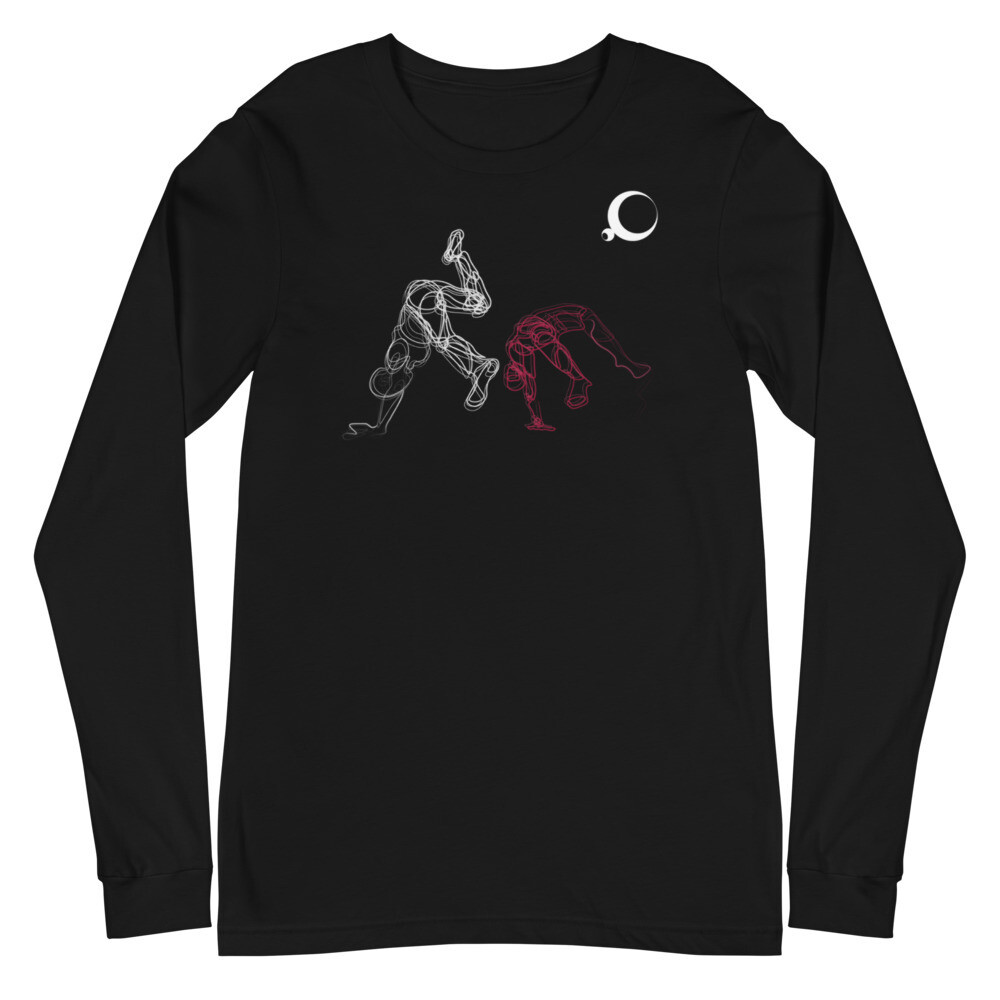 Unisex Long Sleeve Tee, Color: Black, Size: XS