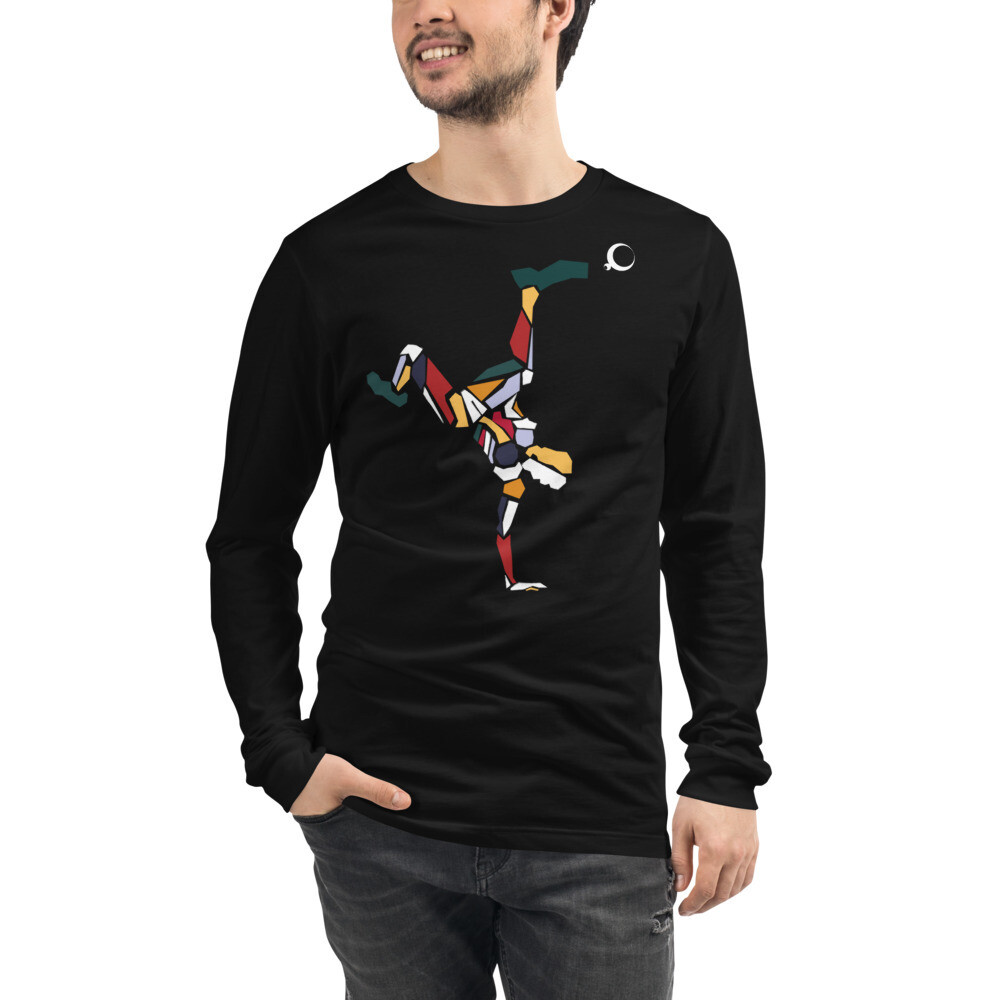 Unisex Long Sleeve Tee, Color: Black, Size: XS
