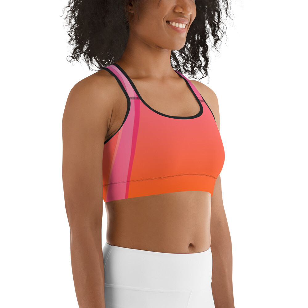 Sports bra, Color: Black, Size: XS