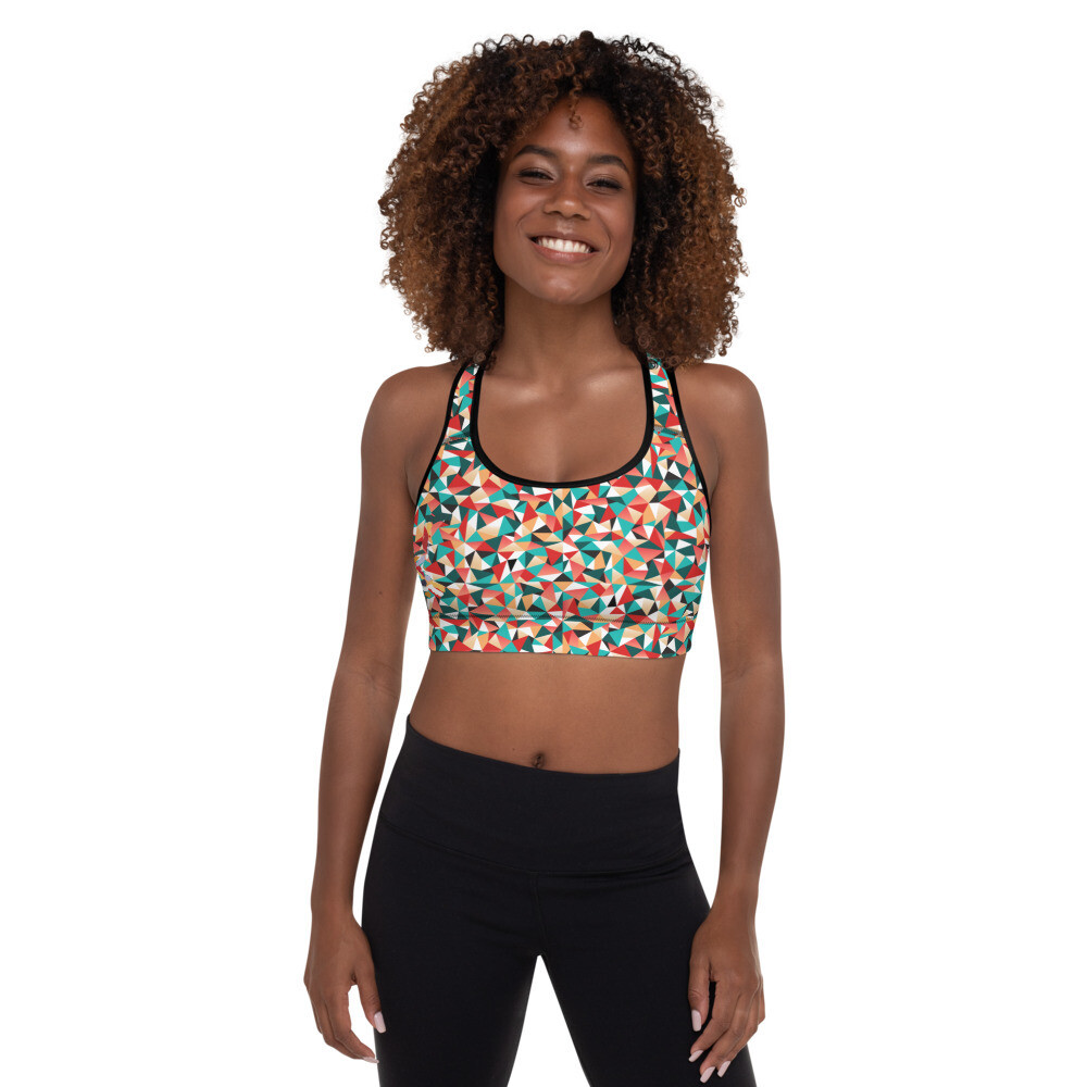 Padded Sports Bra, Color: Black, Size: XS