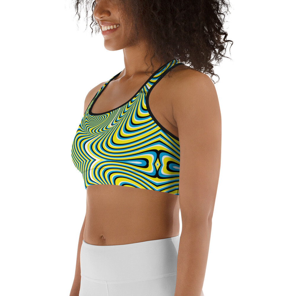Sports bra, Color: Black, Size: XS