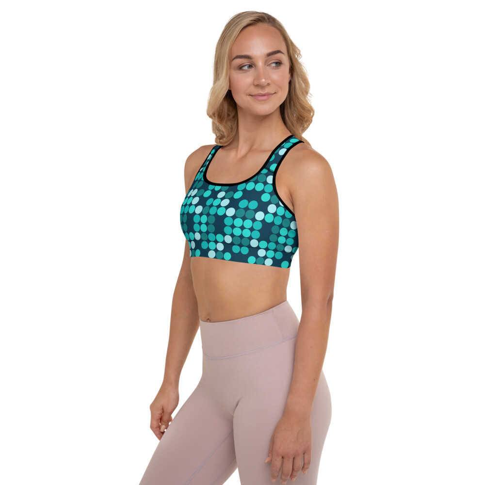 Padded Sports Bra, Color: Black, Size: XS