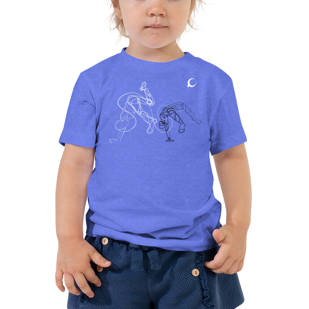 Toddler Short Sleeve Tee, Color: Heather Columbia Blue, Size: 2T