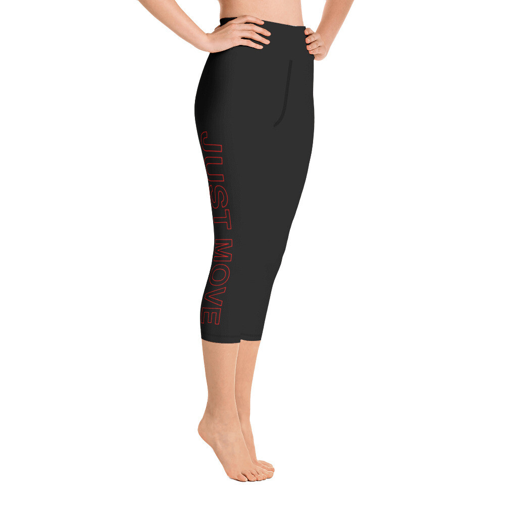 High Waisted Capri Leggings, Size: XS