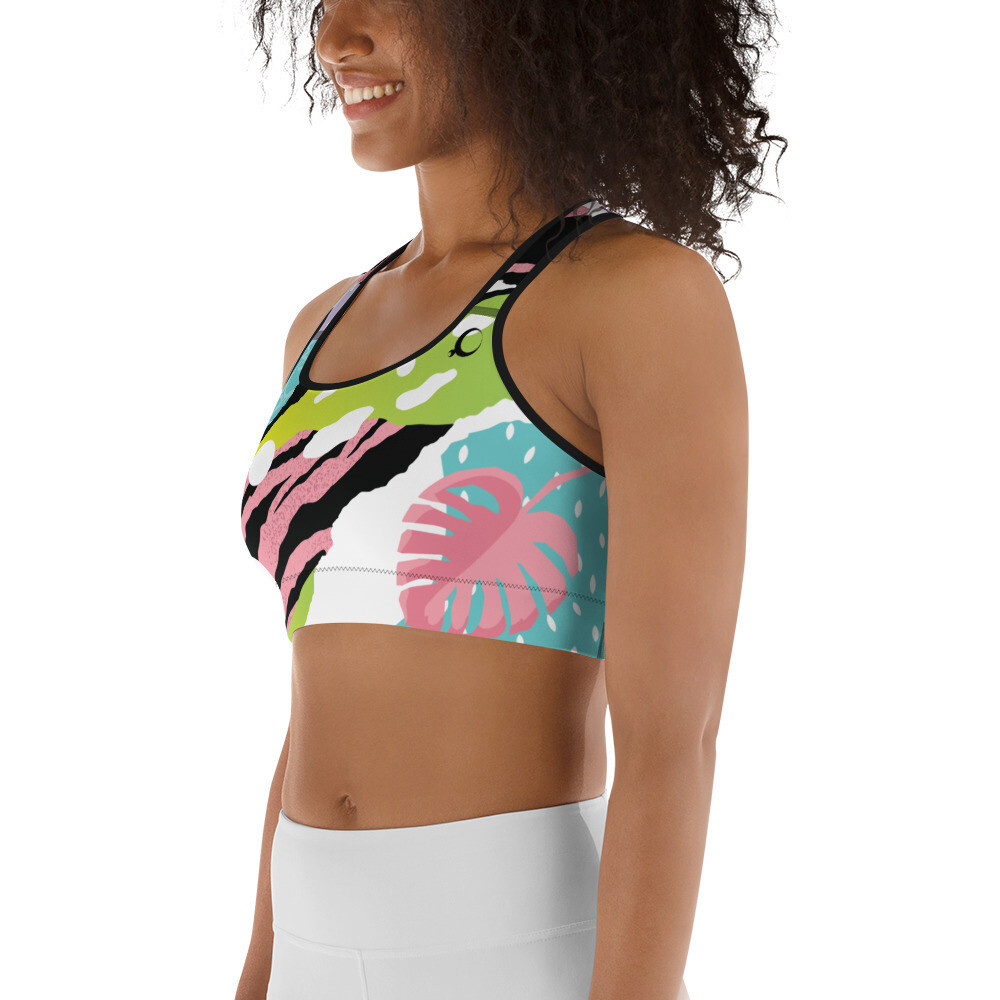 Sports bra, Color: Black, Size: XS
