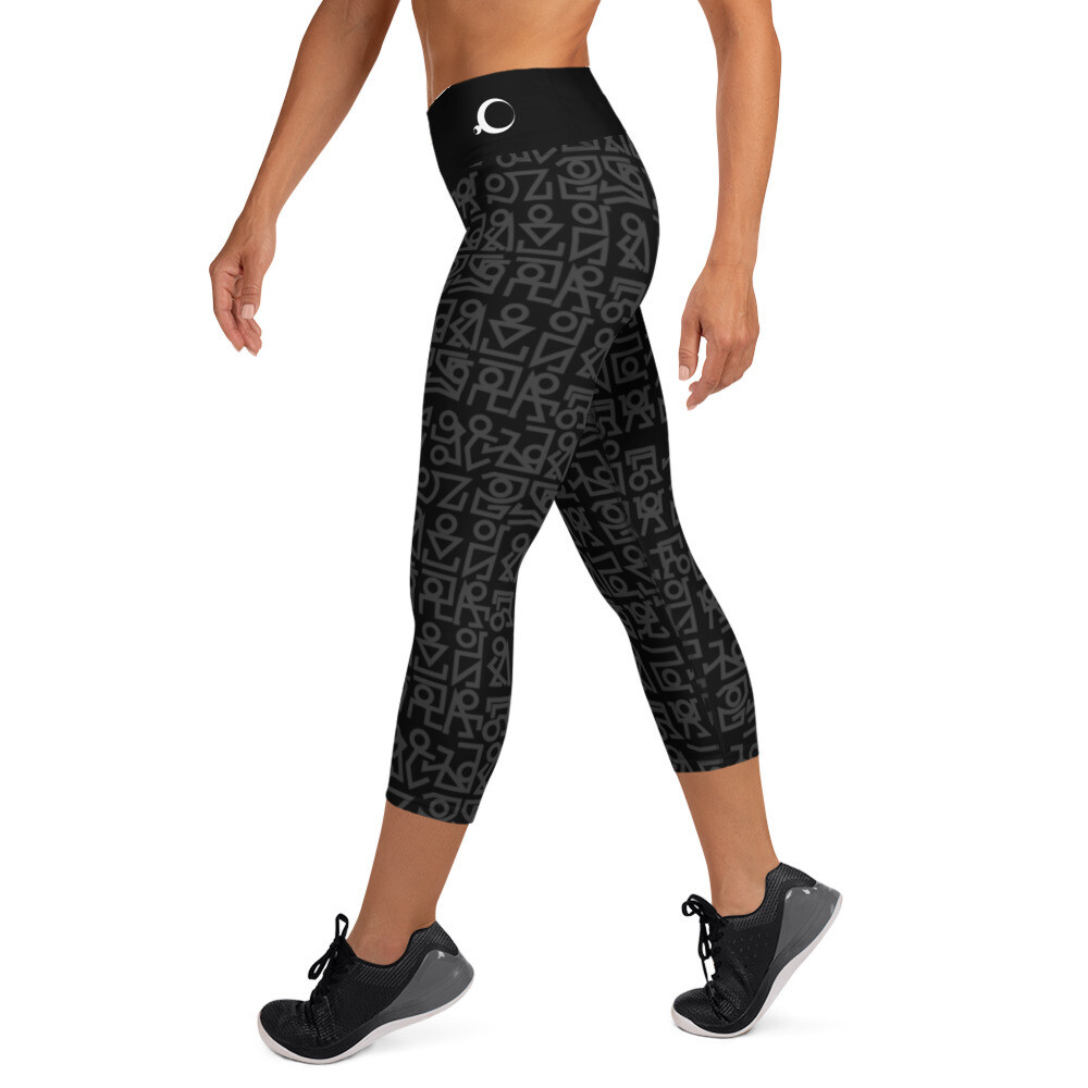 High Waisted Capri Leggings, Size: XS