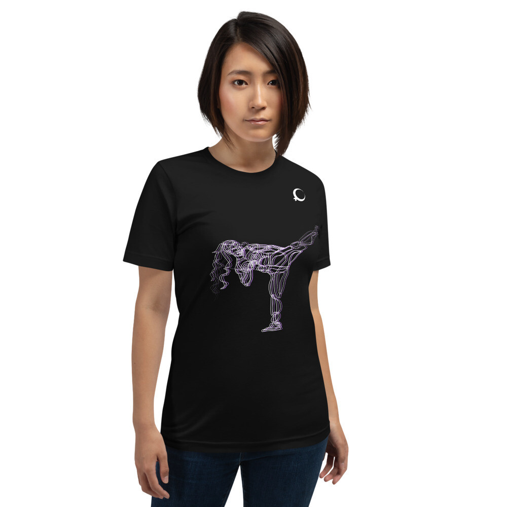 Short-Sleeve Unisex T-Shirt, Color: Black, Size: XS