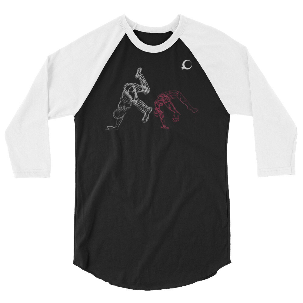 3/4 sleeve raglan shirt