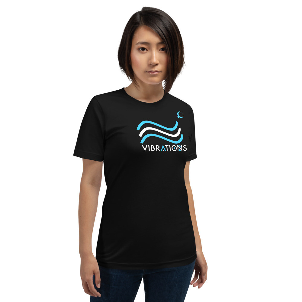 Short-Sleeve Unisex T-Shirt, Color: Black, Size: XS