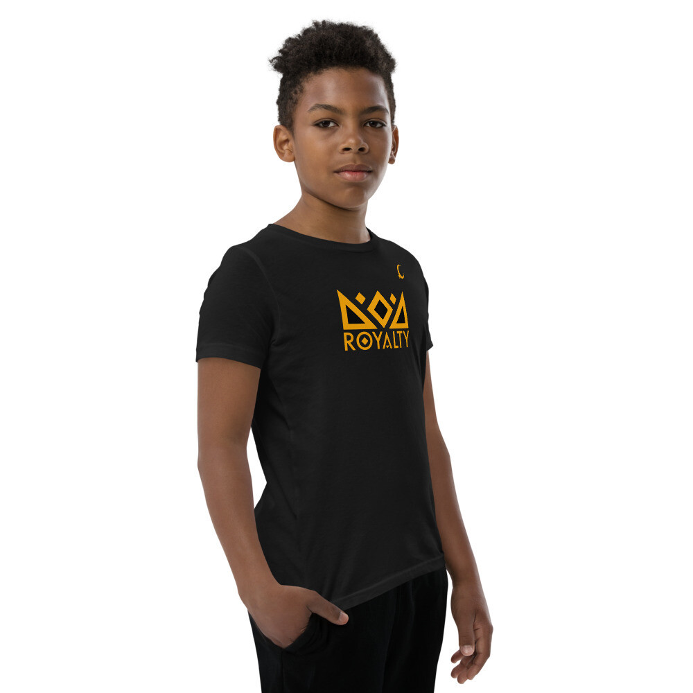 Youth Short Sleeve T-Shirt, Color: Black, Size: S