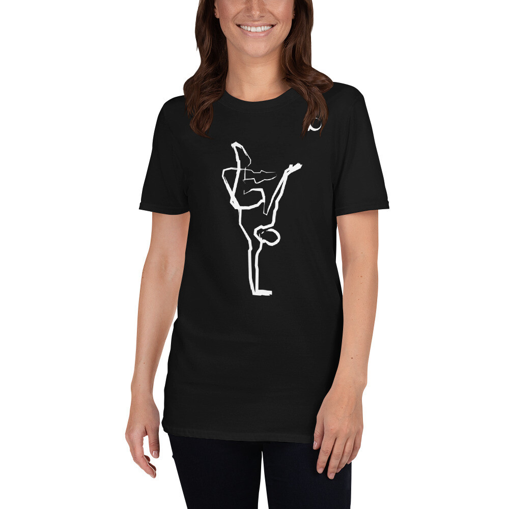 Short-Sleeve Unisex T-Shirt, Color: Black, Size: S