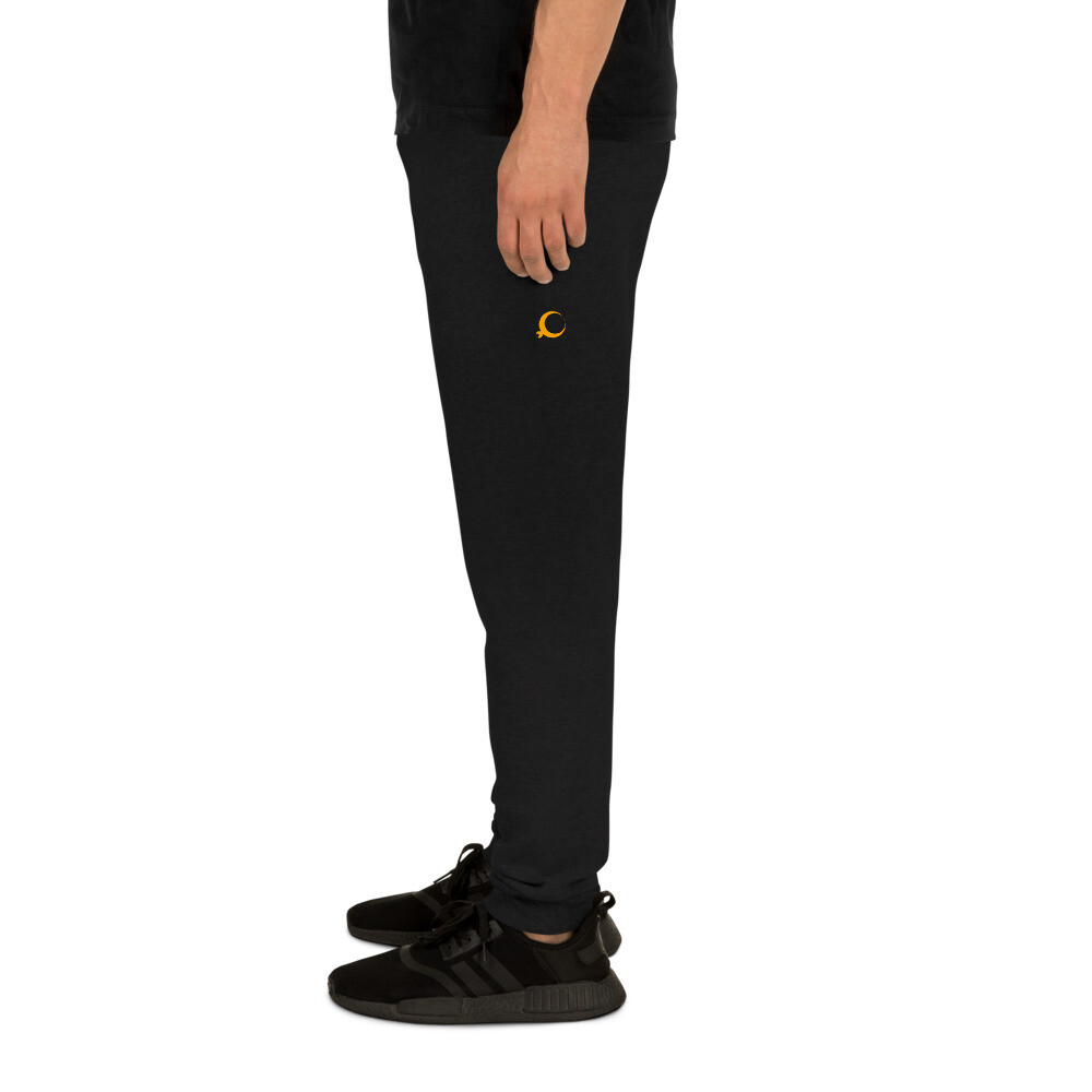 Unisex Joggers, Color: Black, Size: S