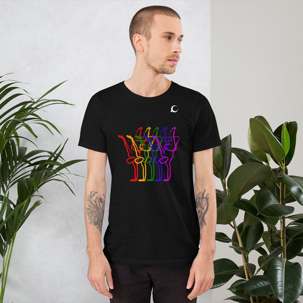 Short-Sleeve Unisex T-Shirt, Color: Black, Size: XS