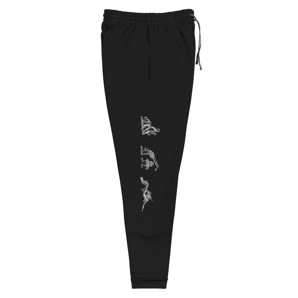 Unisex Joggers, Color: Black, Size: S