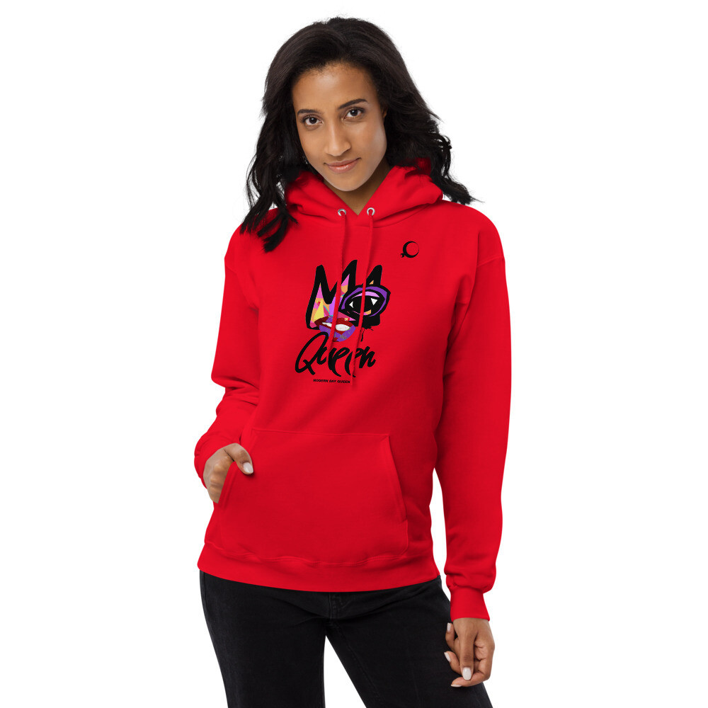 Fleece hoodie, Color: Athletic Red, Size: S