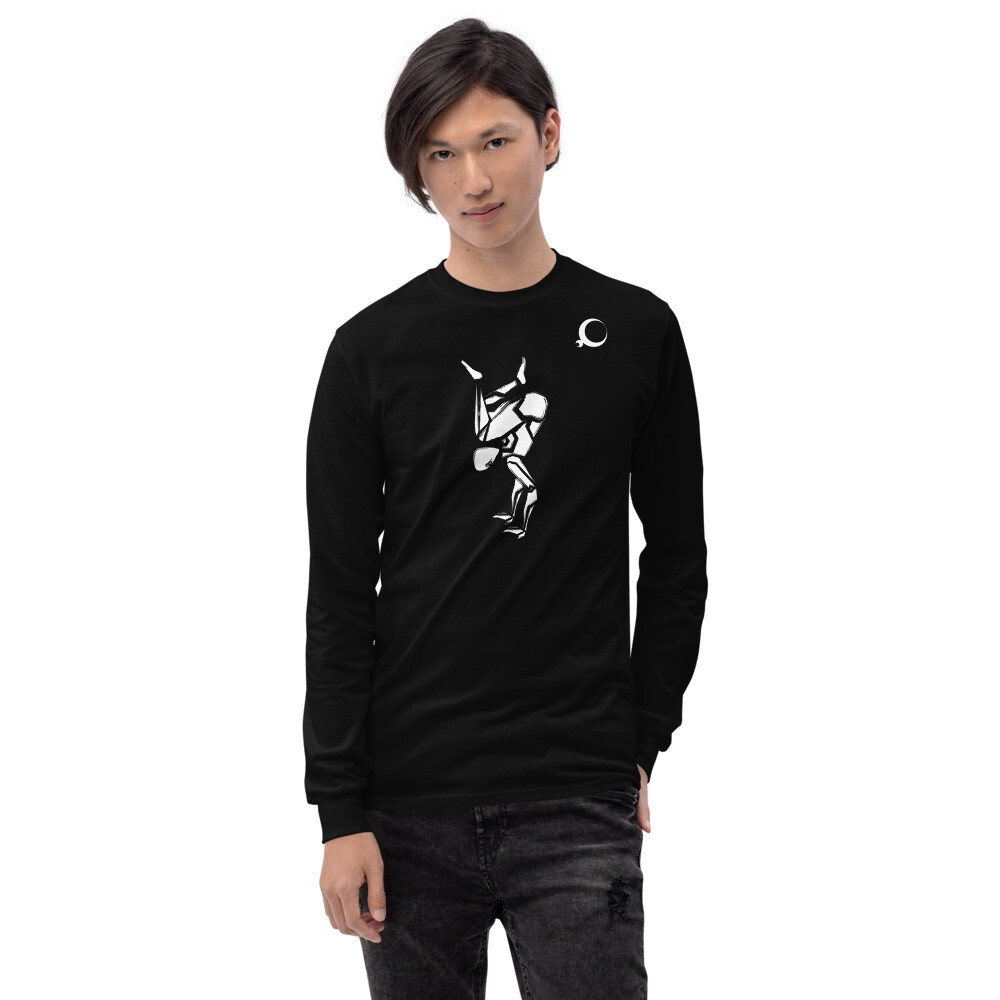 Unisex Long Sleeve Shirt, Color: Black, Size: S