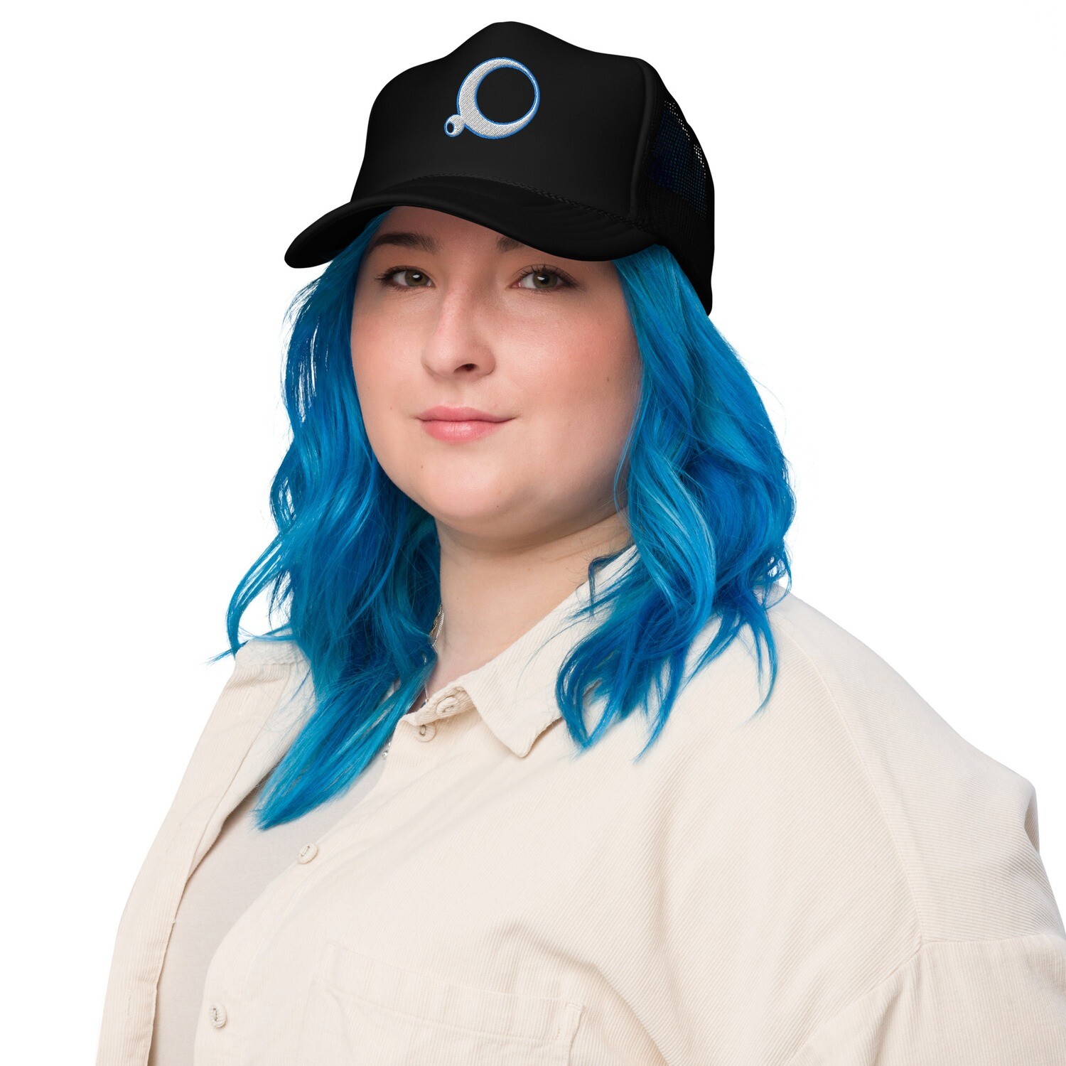 Foam trucker hat, Color: Black