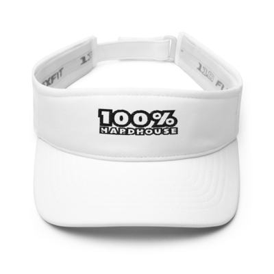100% Hard House Visor - White