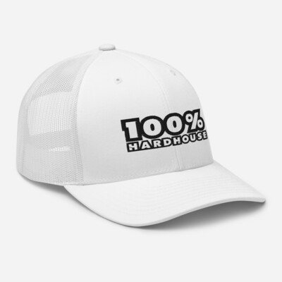 100% Hard House White Cap