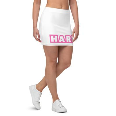 Hard House Mini Skirt - White/Pink