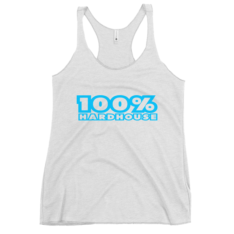 100% Hh Women'S Racerback Tank - White/Blue