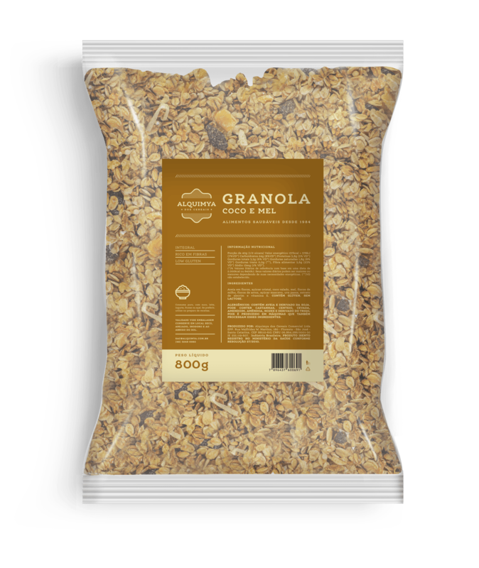Granola Coco e Mel 800g