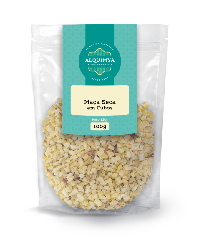 Maçã Seca em Cubos 100g