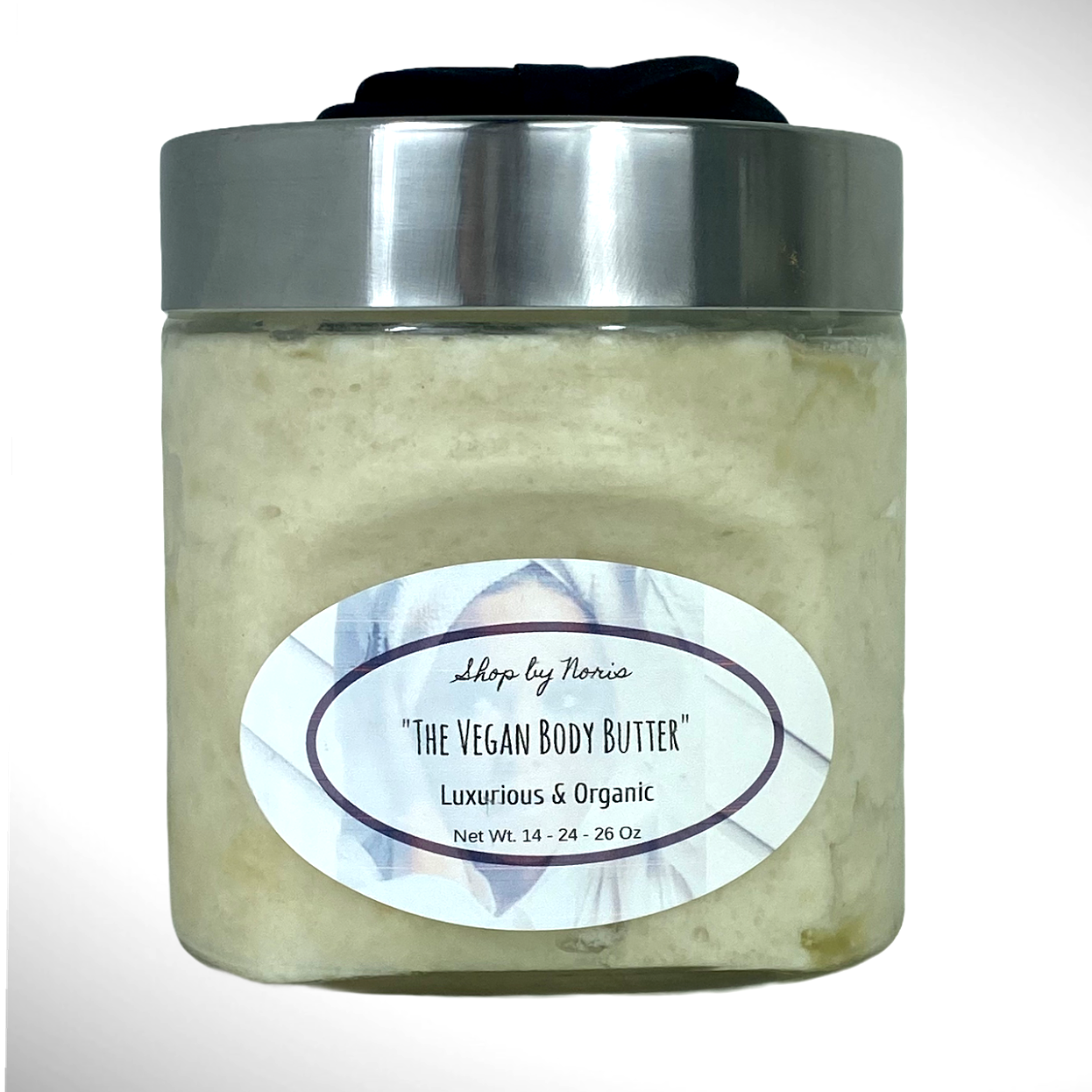The Organic Vegan, Luxurious, Whipped, Homemade Body Butter with Shea Butter Anti-Aging Cream ~Mega Jar 26 oz.~