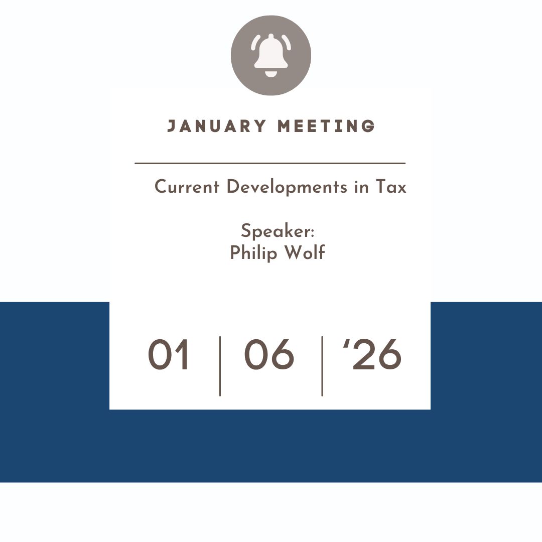 January 6, 2026 - Current Developments in Tax  (Live Event)