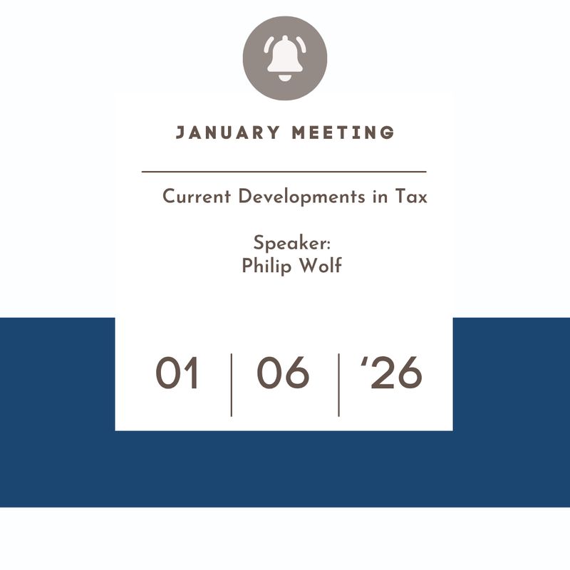January 6, 2026 - Current Developments in Tax  (Live Event)