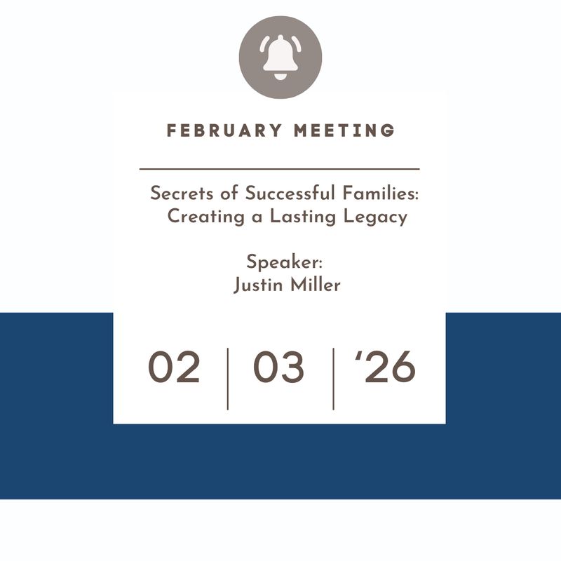 February 3, 2026 - Secrets of Successful Families: Creating a Lasting Legacy  (Live Event)