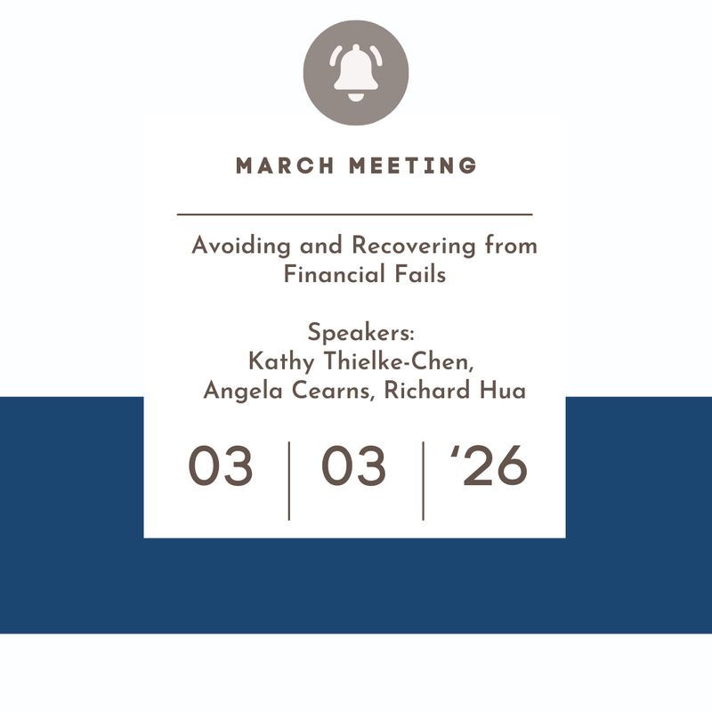 March 3, 2026 - Avoiding and Recovering from Financial Fails (Live Event)