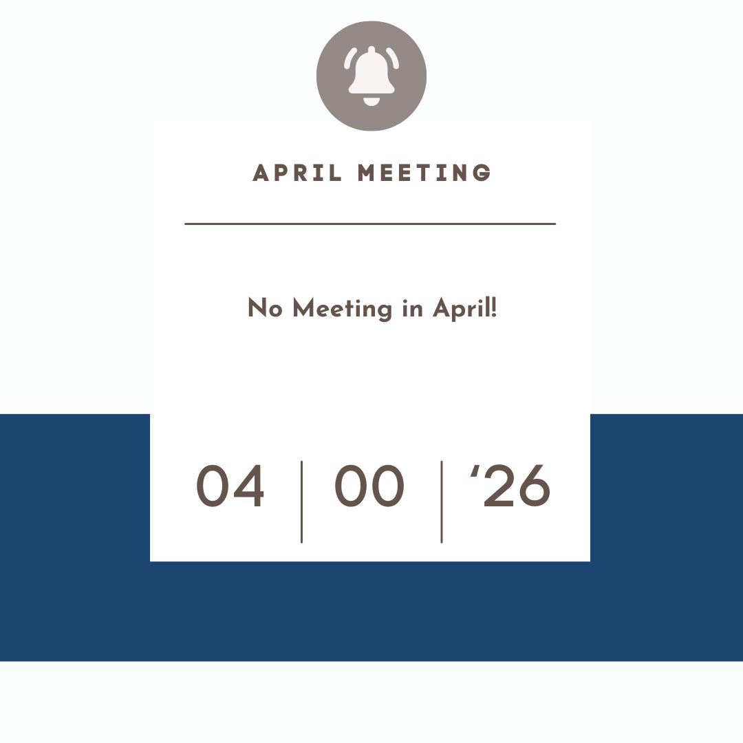April 2026 - No Event This Month!