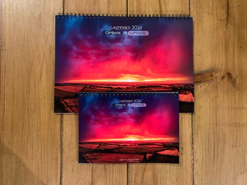 Calendrier 2026 &quot;Ombres et Lumières&quot;