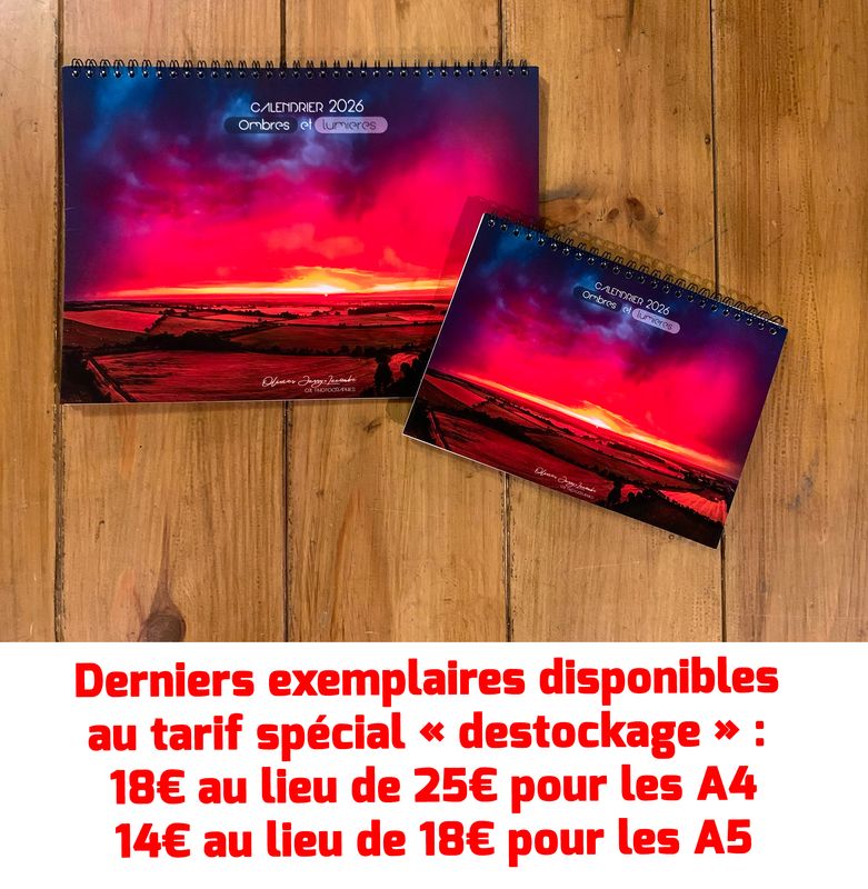 Calendrier 2026 "Ombres et Lumières"