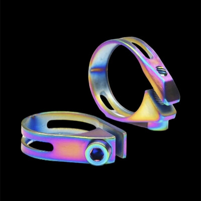 ABRAZADERA DE TITANIO OIL SLICK PARA TIJA