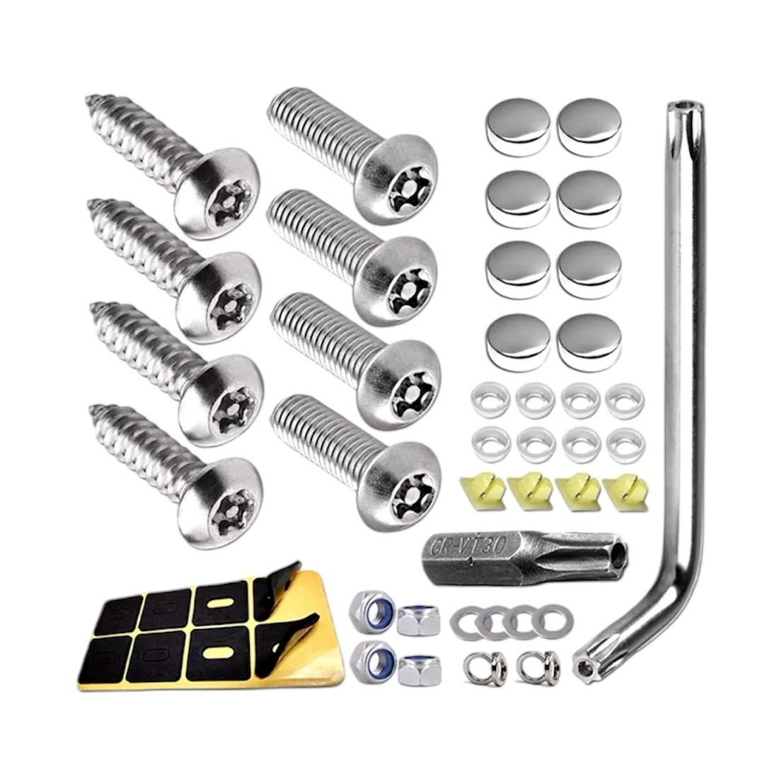 Tornillos Antirrobo Para Matricula Placa Vehicular Moto