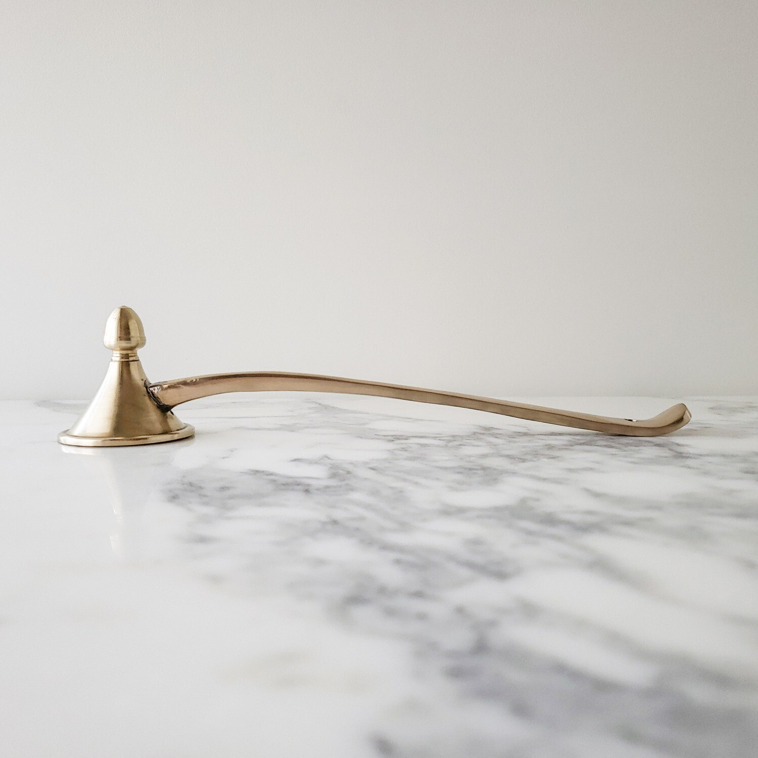 Vintage Solid Brass Tapered Curvy Candle Snuffer
