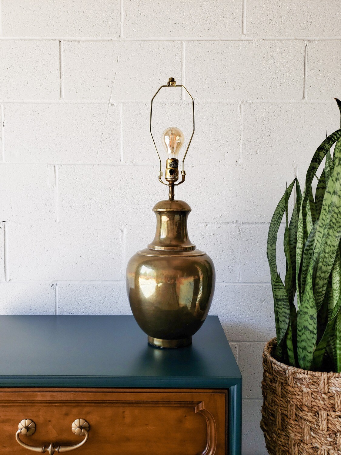 Vintage Chapman Brass Lamp | 1977