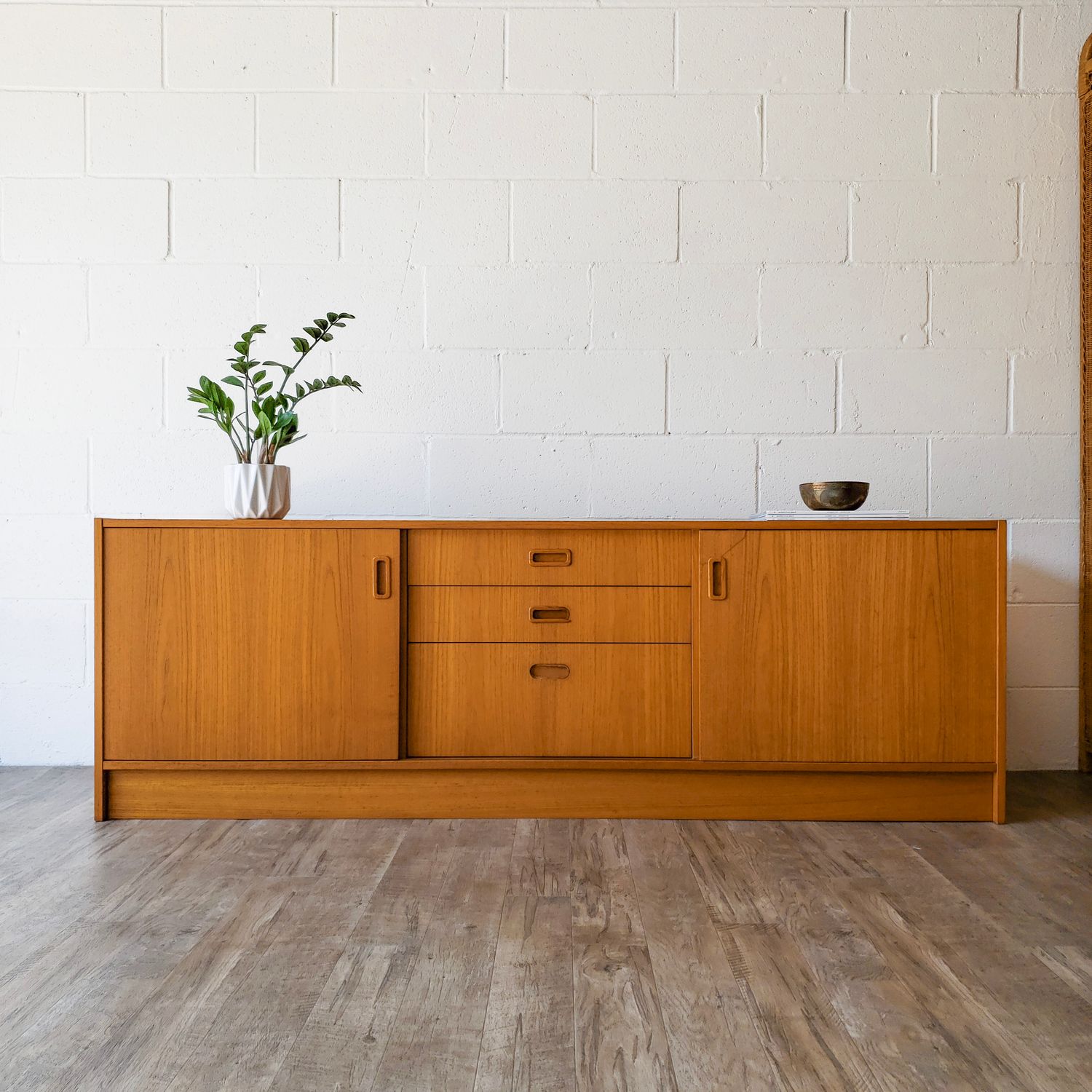 Vintage Teak Danish Modern Style Sideboard / Cabinet | Project
