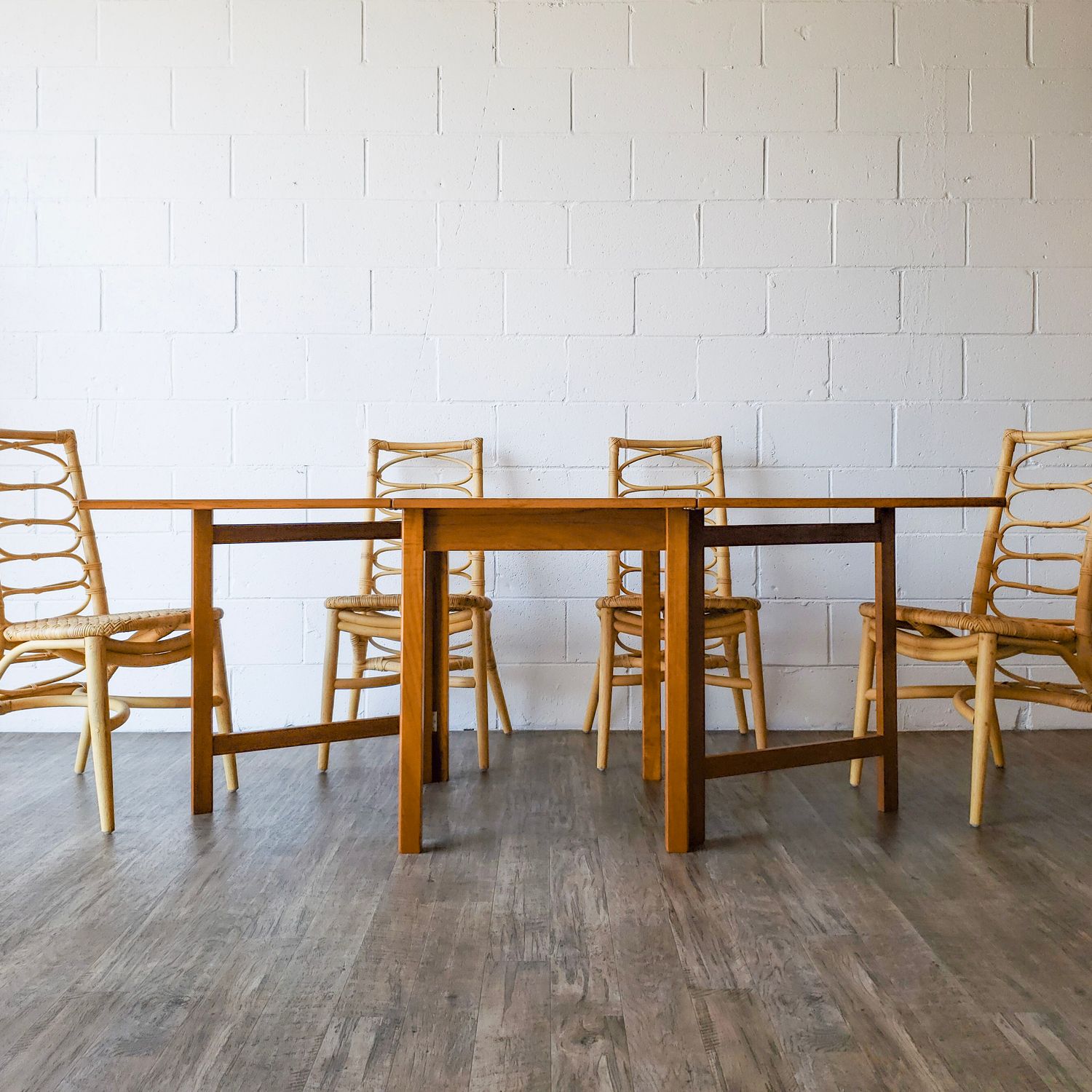 Vintage Danish Modern Teak Gate Leg Dining Table | (Chairs Sold Separately)