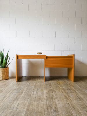 Vintage Danish Modern Teak Extendable File Cabinet | Entry Table | Console