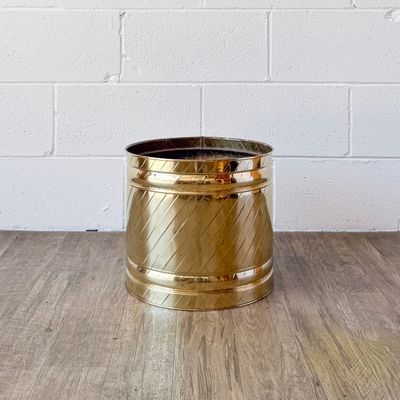 Large Vintage Brass Planter | Cachepot | Made in Holland | 12"