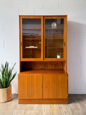 Vintage Danish Modern Teak China Hutch by Poul Hundevad | Made in Denmark