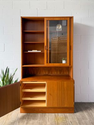 Vintage Danish Modern Teak China Hutch by Poul Hundevad | Made in Denmark