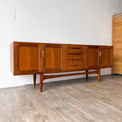 Vintage Mid-Century Modern G-Plan Fresco Teak Credenza by Victor B. Wilkins | Circa 1960's