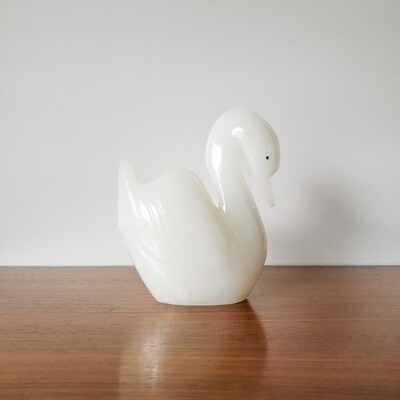 Vintage Carved Onyx Swan Figurine | Made in Pakistan