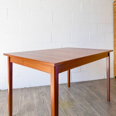 Vintage Danish Modern Style Rectangular Teak Dining Table
