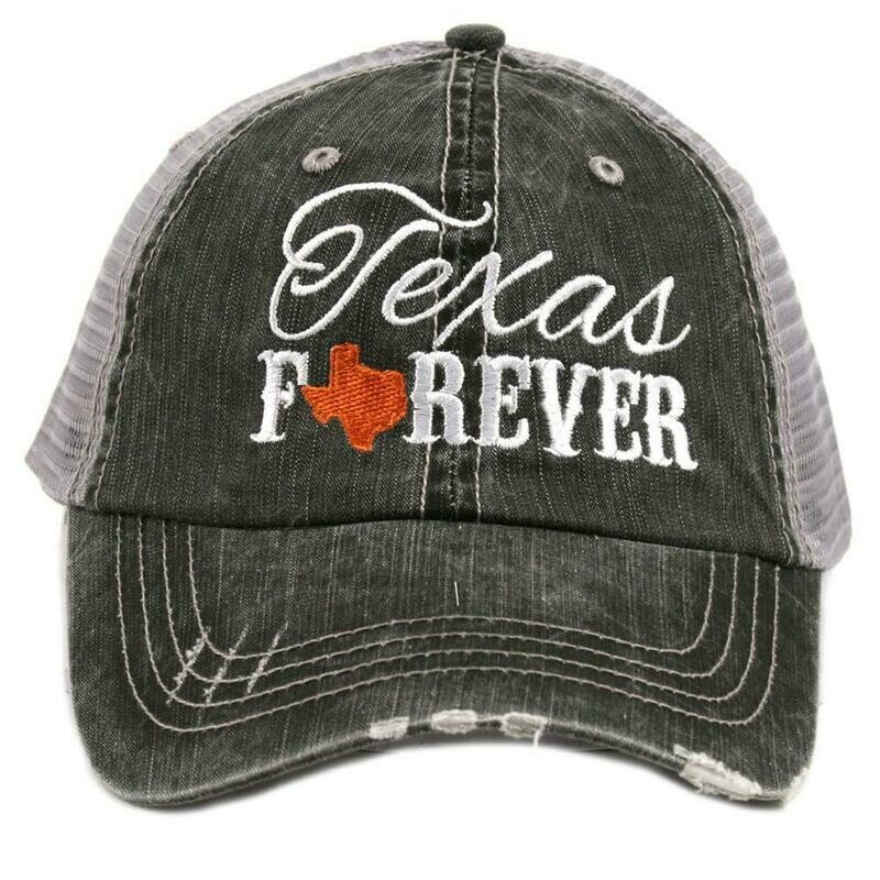 Texas Forever Burnt Orange Trucker Cap